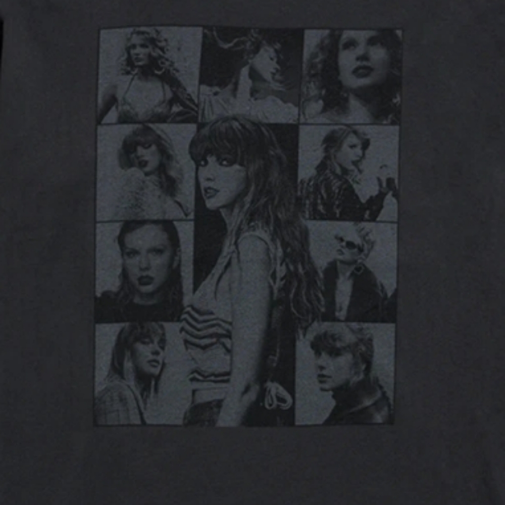 Official Taylor Swift The Eras Tour Black Long Sleeve Crew Neck Shirt - Picture 2 of 7